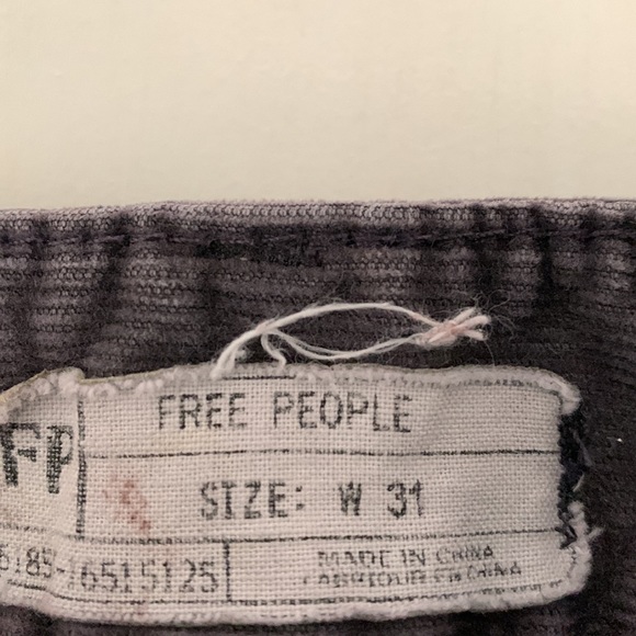 FREE PEOPLE Straight leg purple/ gray Cords - Picture 5 of 9